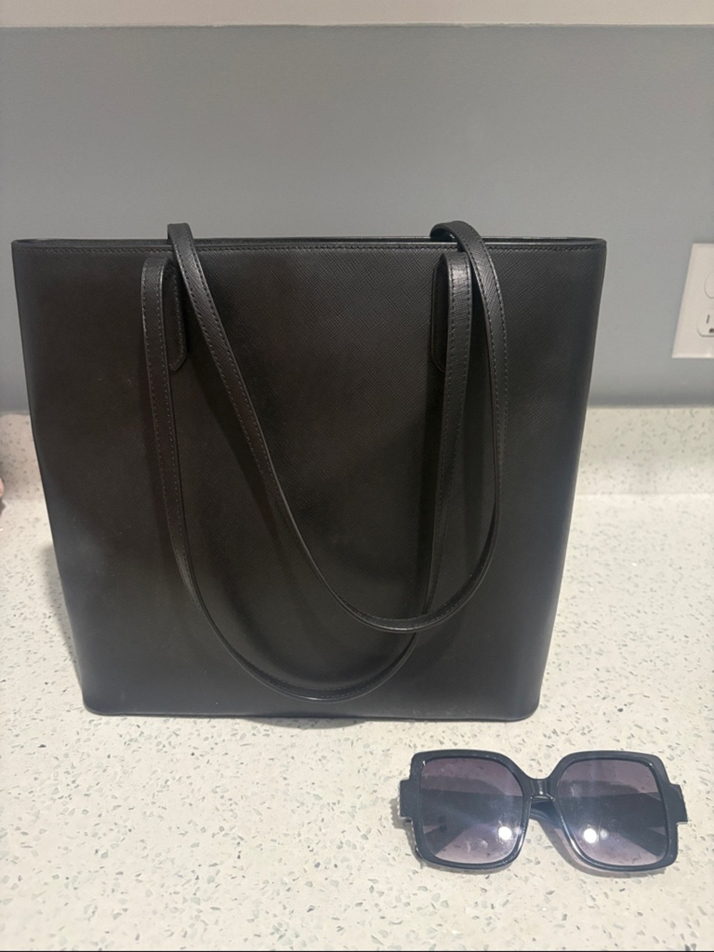 kate spade Black Saffiano Leather Tote - Picture 2 of 4
